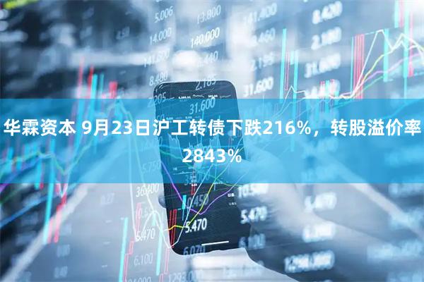华霖资本 9月23日沪工转债下跌216%，转股溢价率2843%
